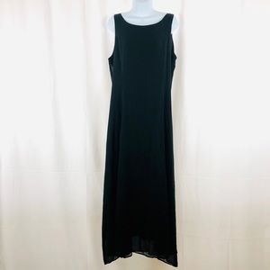 Dorman Silk sheer overlay sleeveless maxi dress M